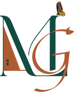 The My Legacy Group monogram animated, with a monarch butterfly resting on the M